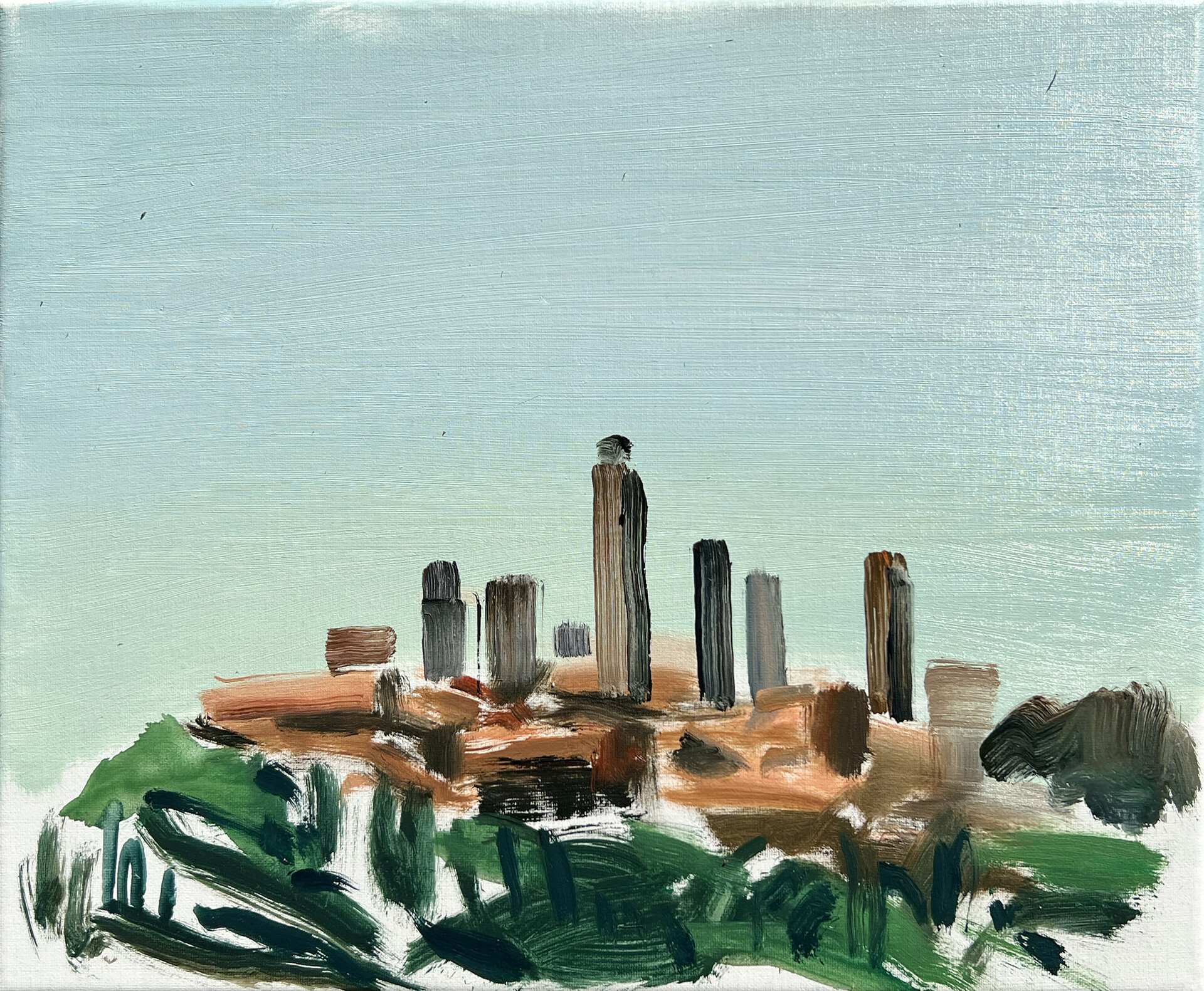San Gimignano 2 oil on canvas 34 x 24 cm, 2022