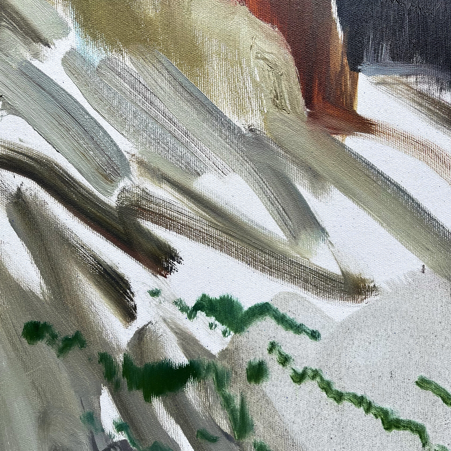 “Grands Montets”, 140 x 120 cm, oil on canvas, 2022